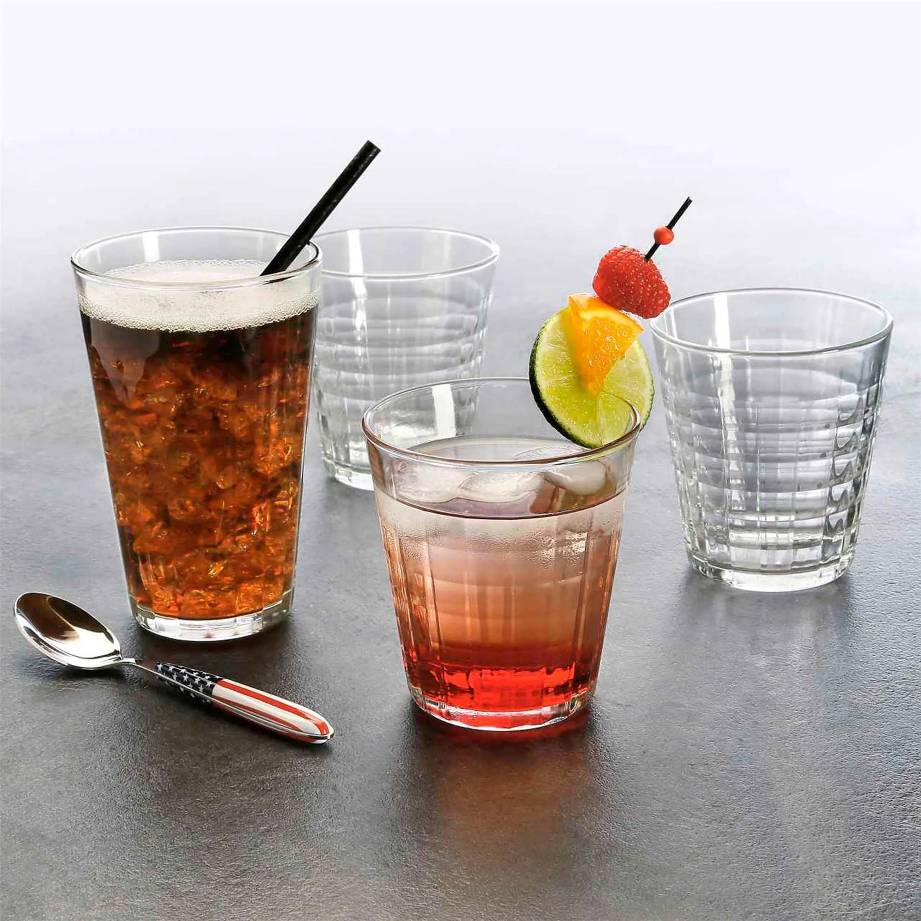 330ml Prisme Highball Glasses - Pack of Six - By Duralex