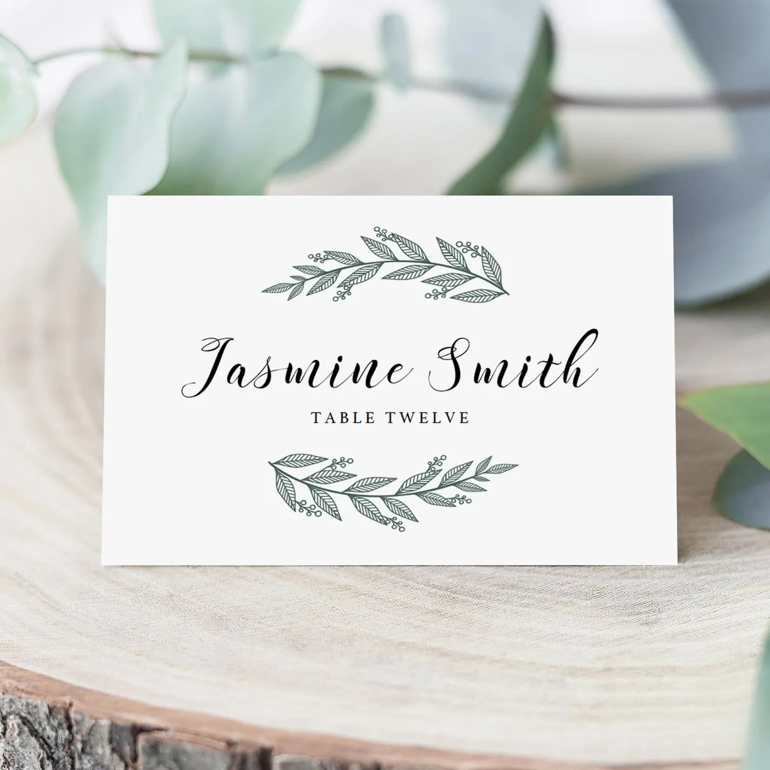 Botanical Name Cards Template