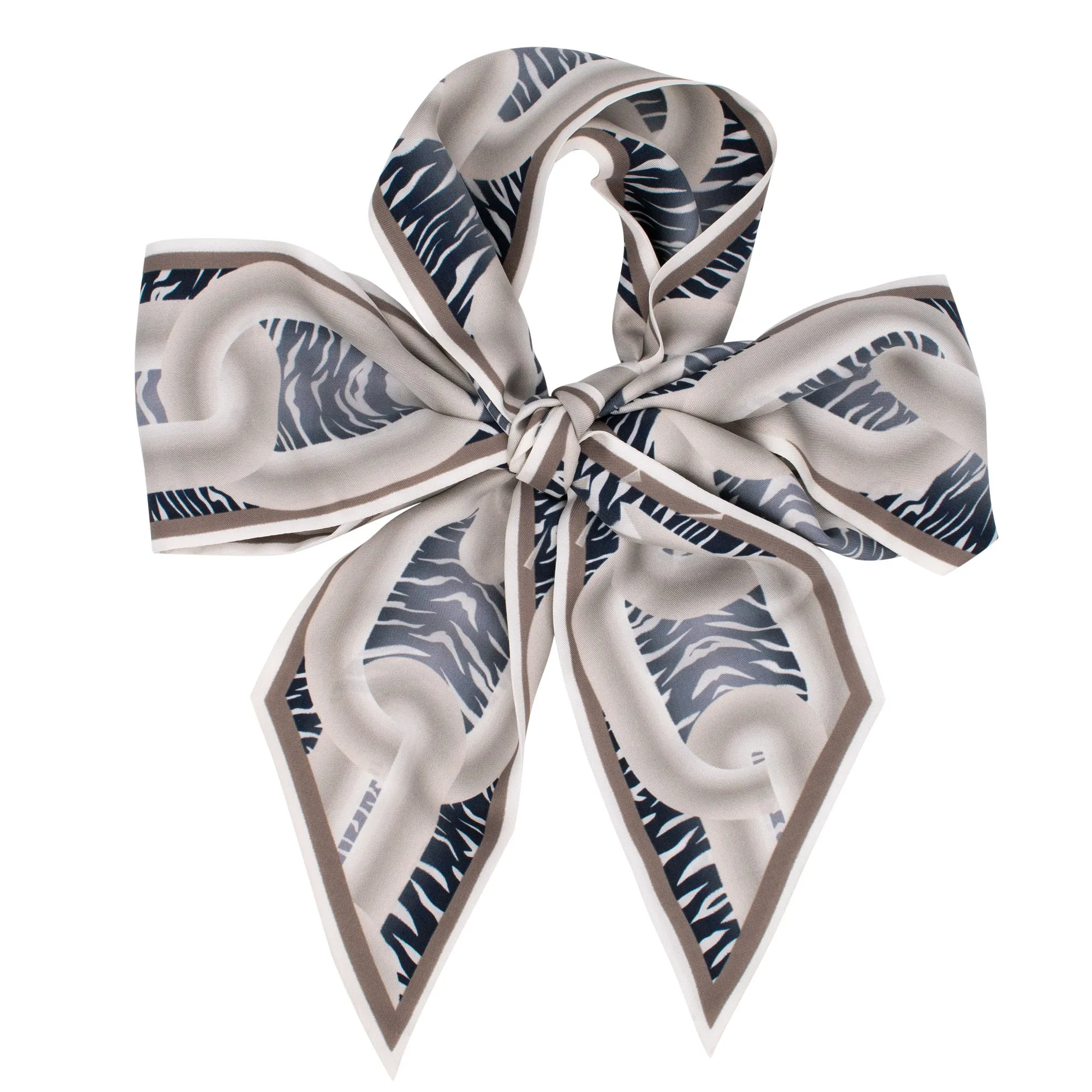 Break the Chains – Silver, Silk Ribbon Scarf