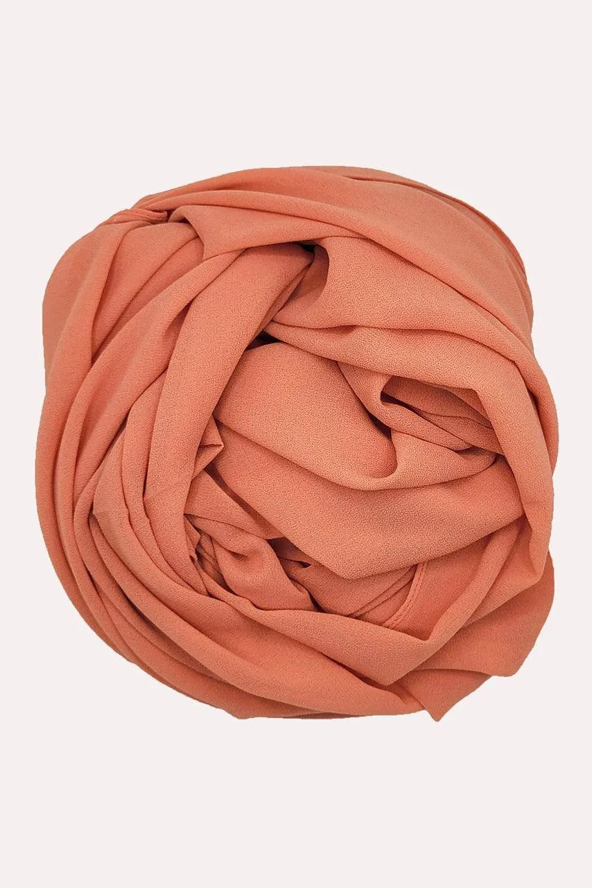 Classic Chiffon Hijab - Copper