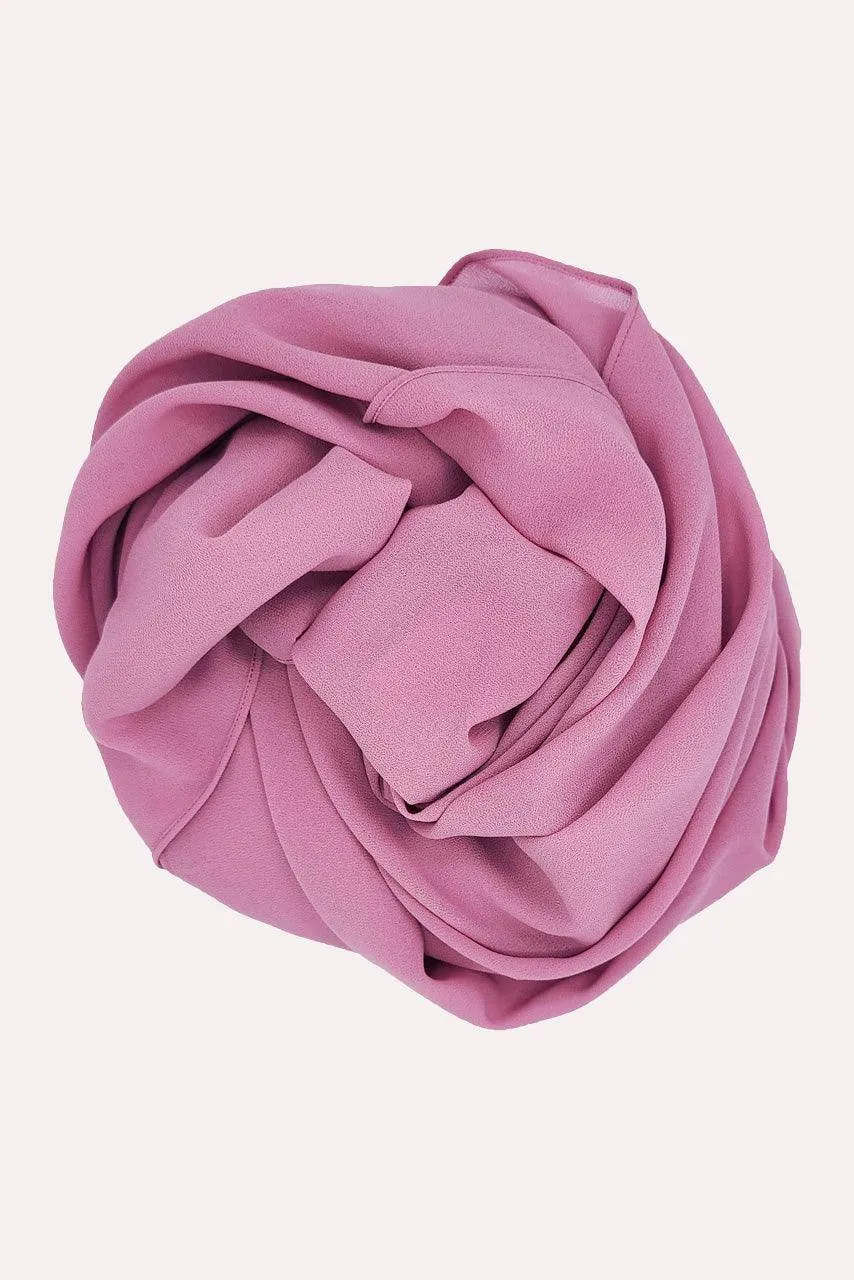 Classic Chiffon Hijab - Mauve Pink