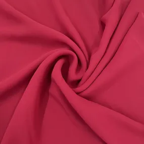 Classic Red Solid Georgette Fabric