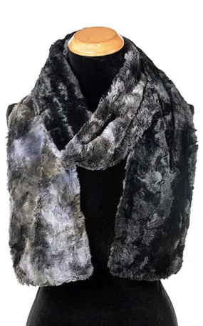 Classic Scarf - Two-Tone, Luxury Faux Fur in Highland Skye