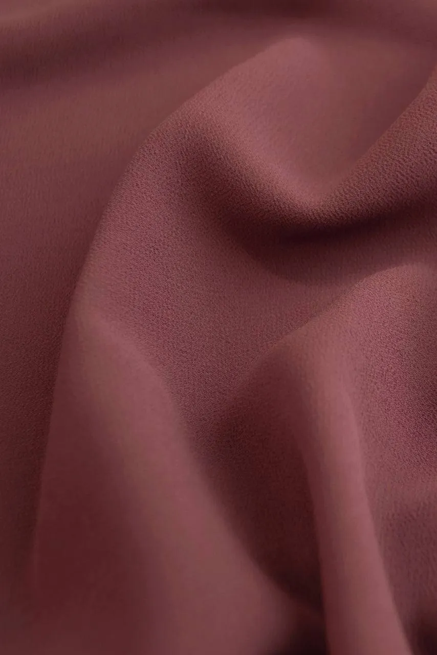 Classic Square Chiffon Hijab - Pink Truffle