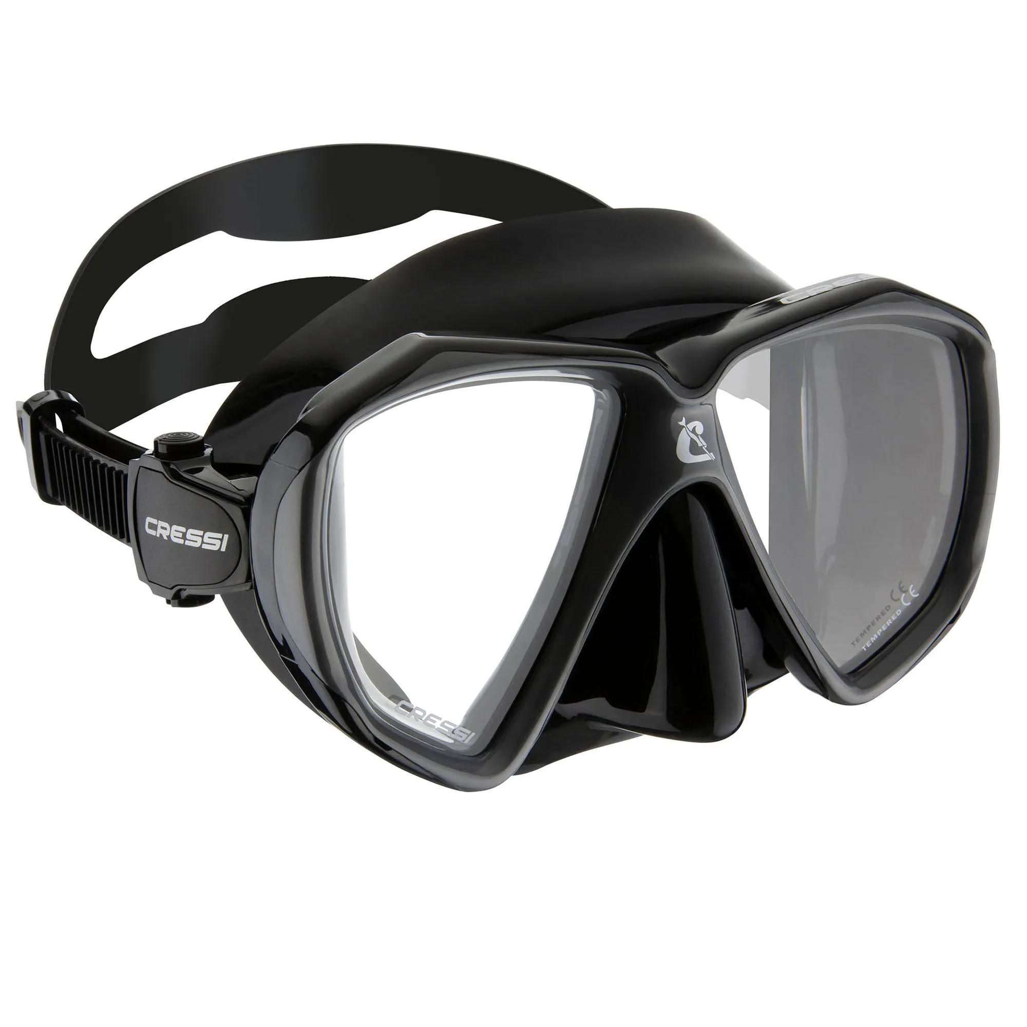 Cressi Liberty Duo Mask: Enhanced Clarity with Dual Lenses and Easy One-Hand Adjustment