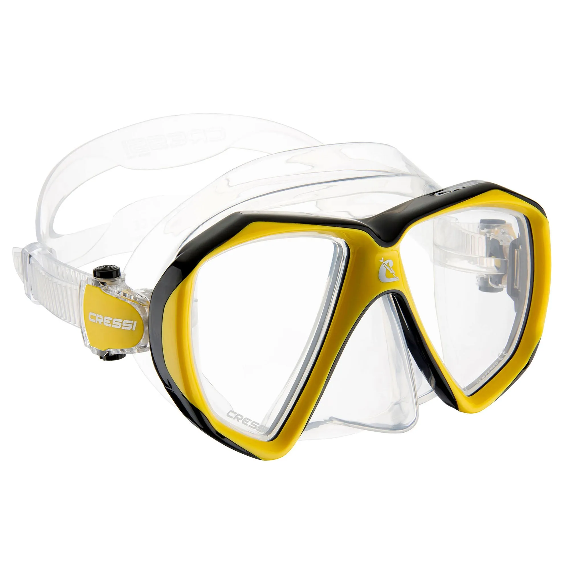 Cressi Liberty Duo Mask: Enhanced Clarity with Dual Lenses and Easy One-Hand Adjustment