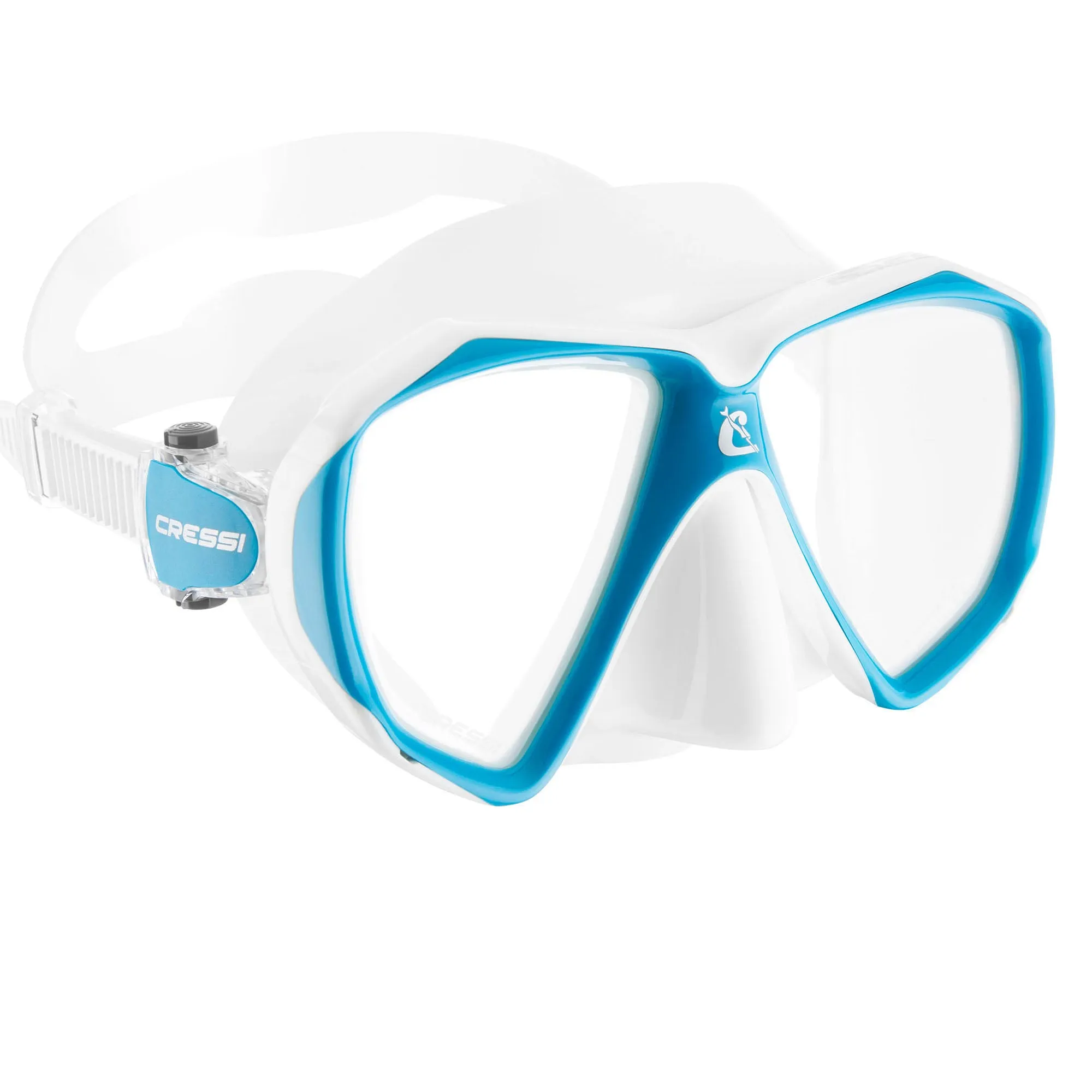 Cressi Liberty Duo Mask: Enhanced Clarity with Dual Lenses and Easy One-Hand Adjustment