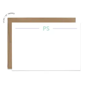 Custom Stationery: Minimal Initials