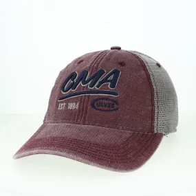 Dashboard Adjustable Trucker Hat - Maroon / Grey