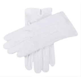 Dents Savoy Cotton Gloves - White