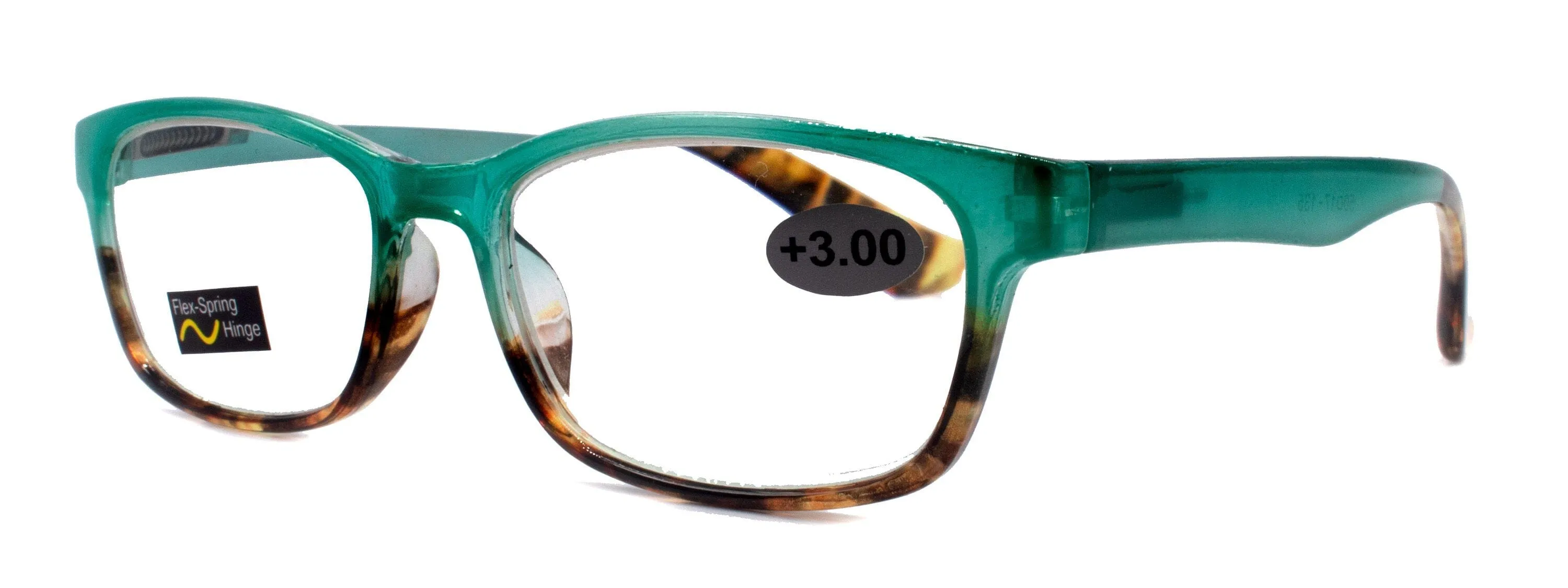 Desiree, (Premium) Women Reading Glasses, High End Reader, Magnifying, Square Style (Green Tortoise Brown) Optical Frame. NY Fifth Avenue