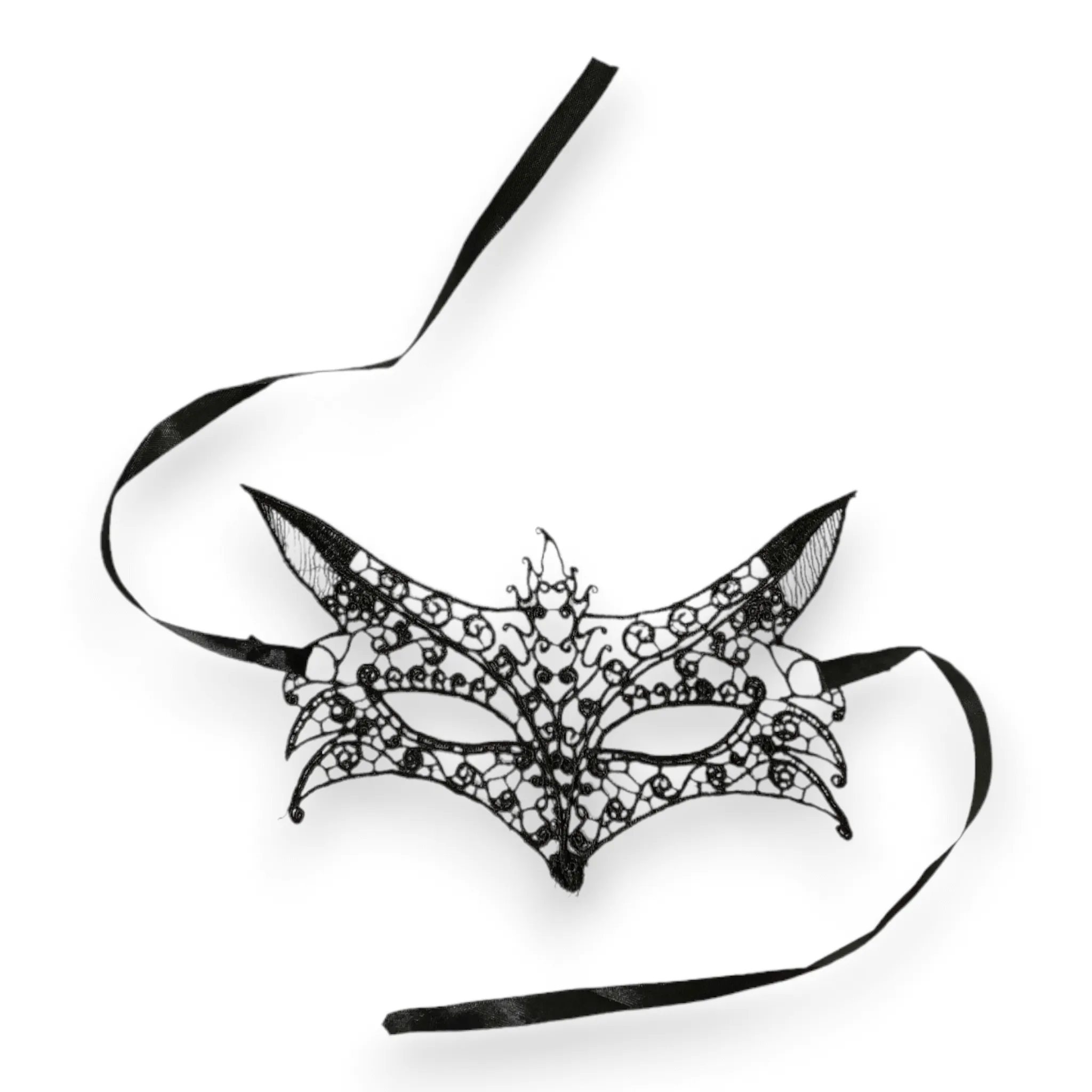 Elegant Black Lace Masquerade Face Masks