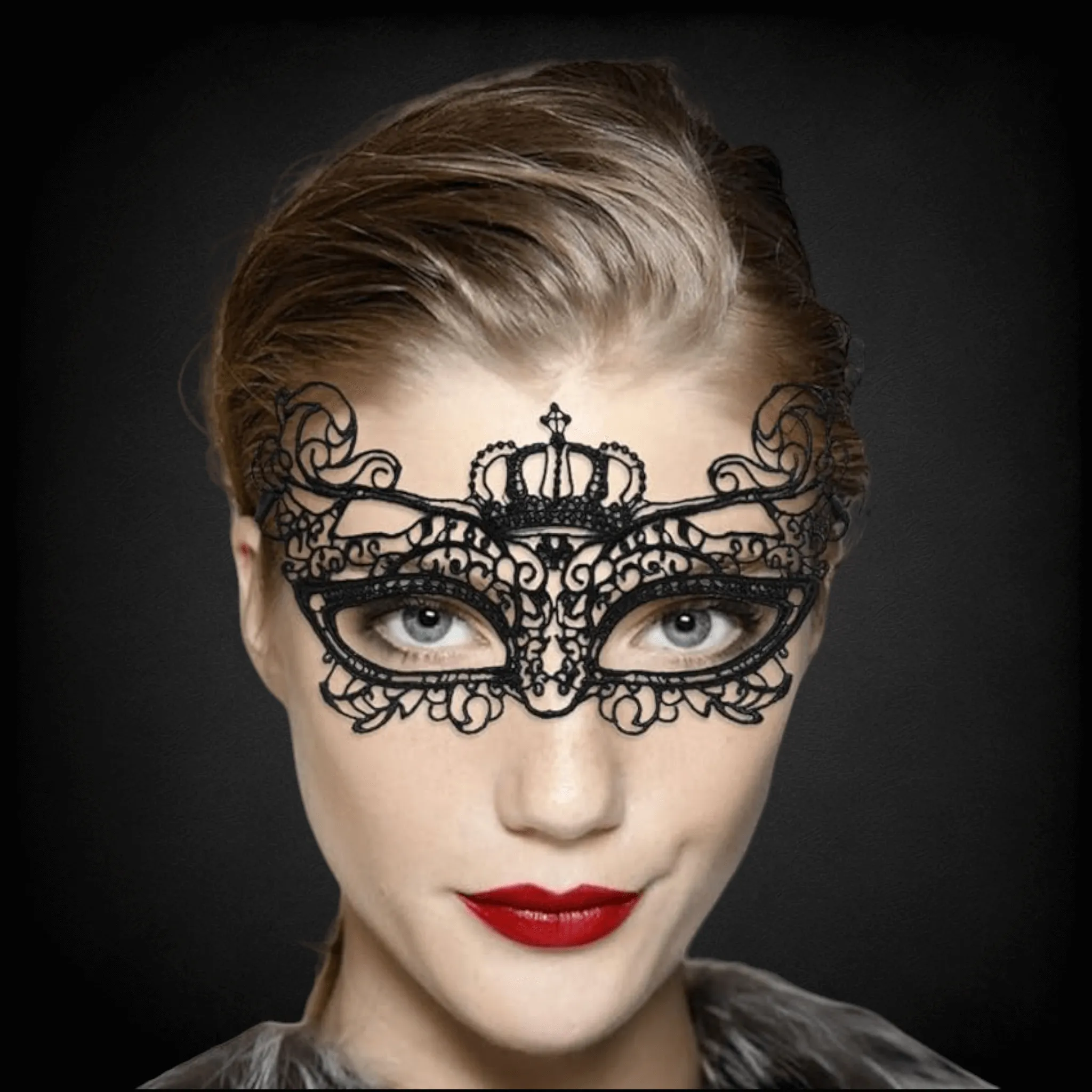 Elegant Black Lace Masquerade Face Masks