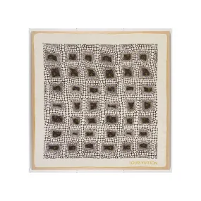 Framed Louis Vuitton Yayoi Kusama Polka Dot Silk Scarf in 36x36x2 Shadowbox