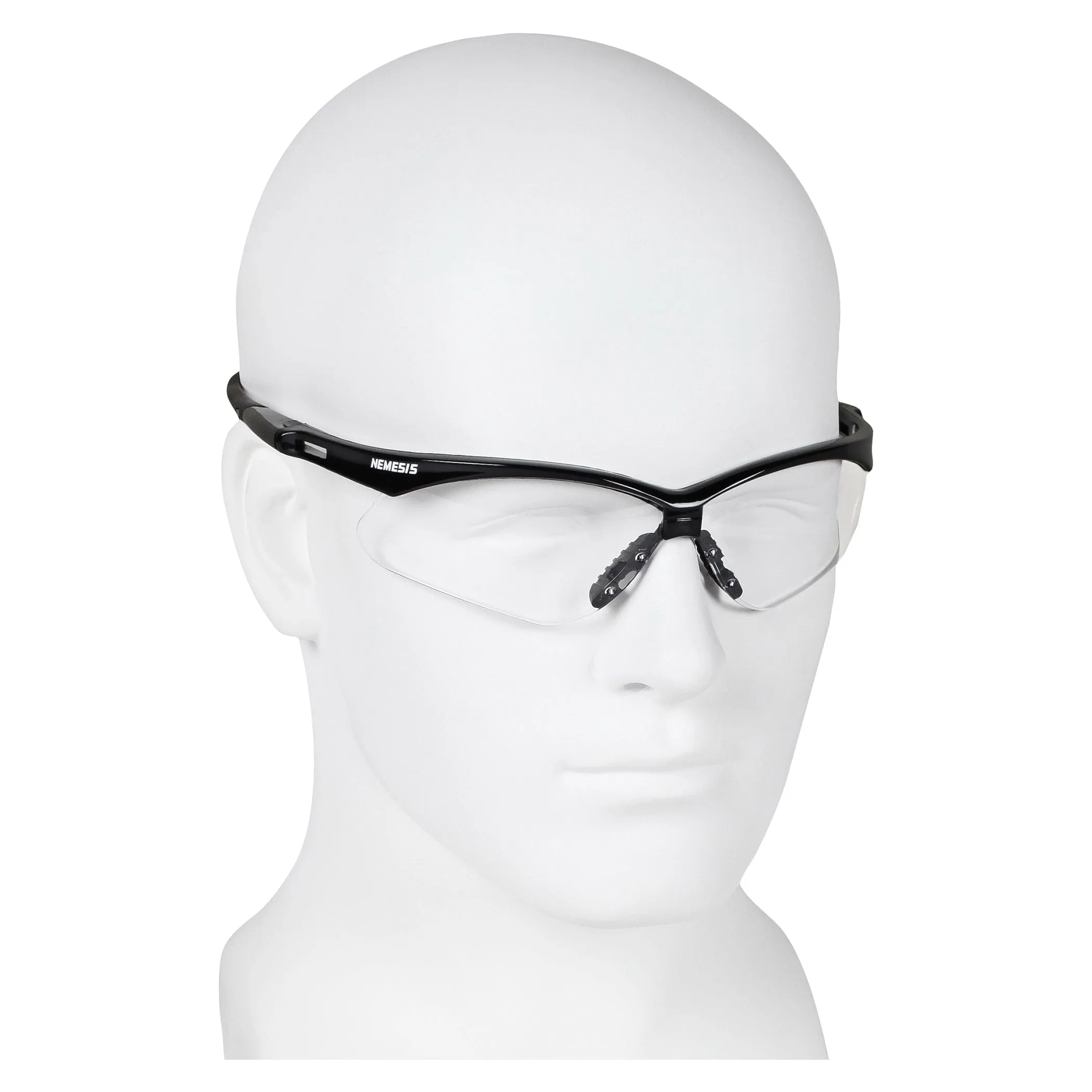 Kimberly Clark Safety Glasses, Clear Lens, Black Frame