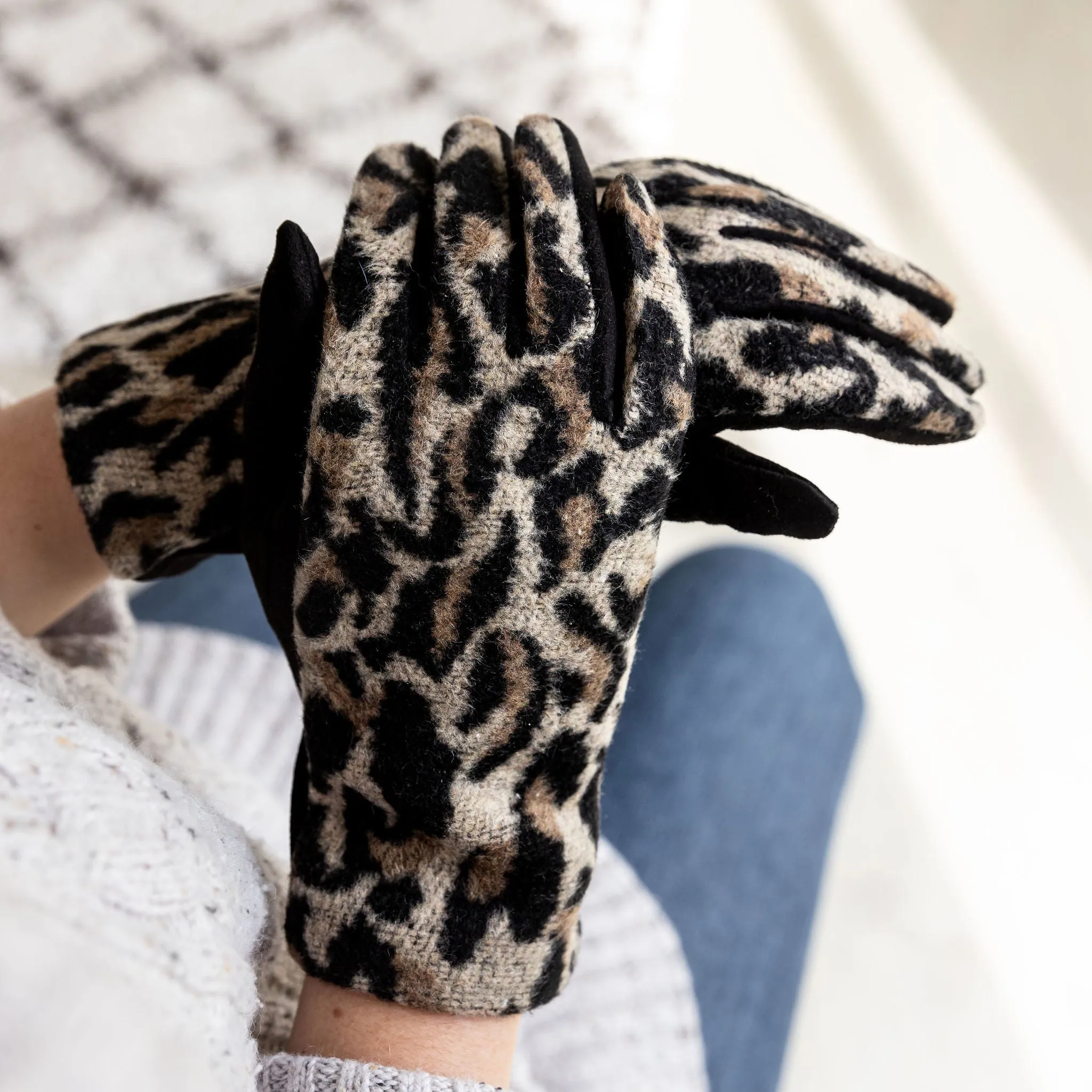 Leopard Print Gloves