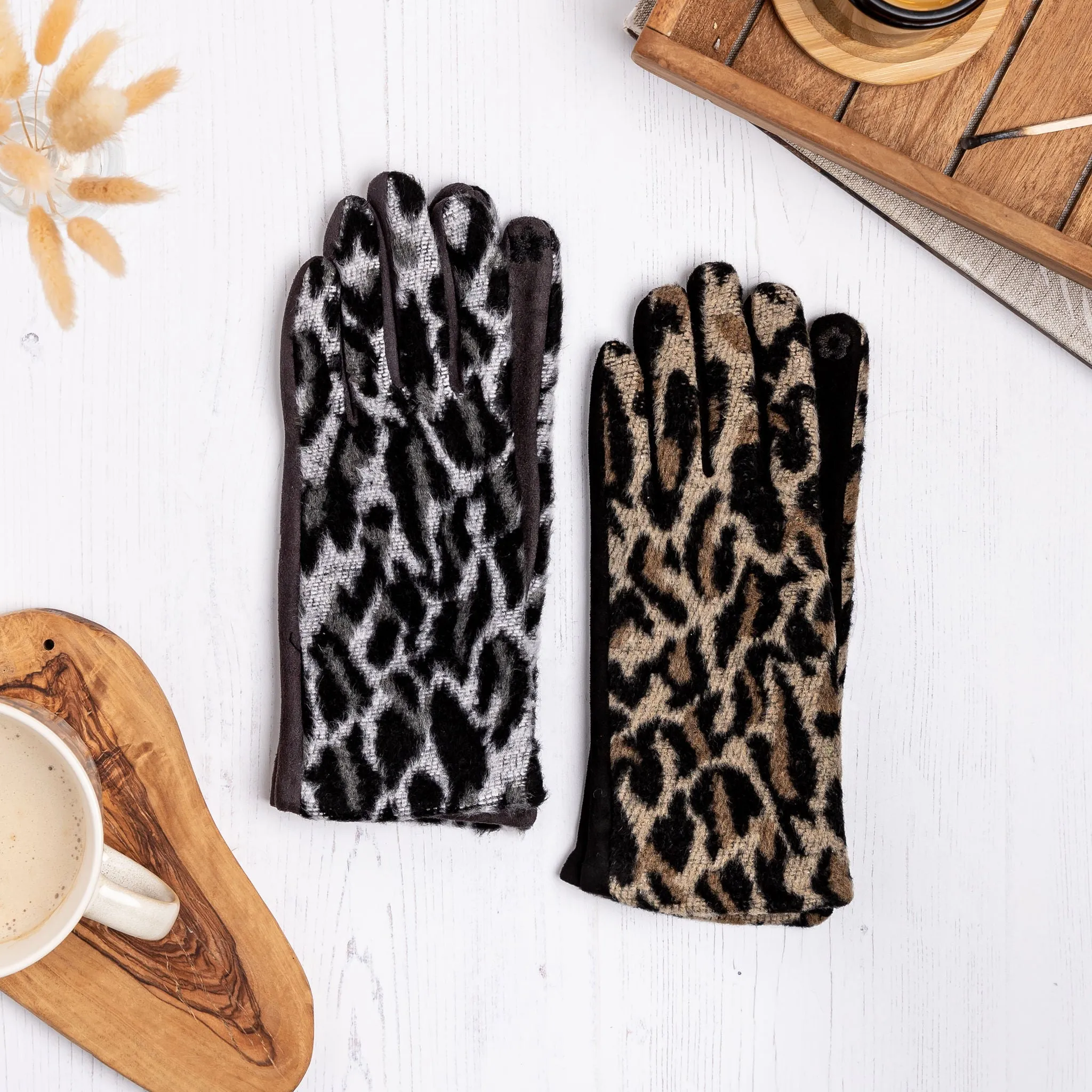 Leopard Print Gloves