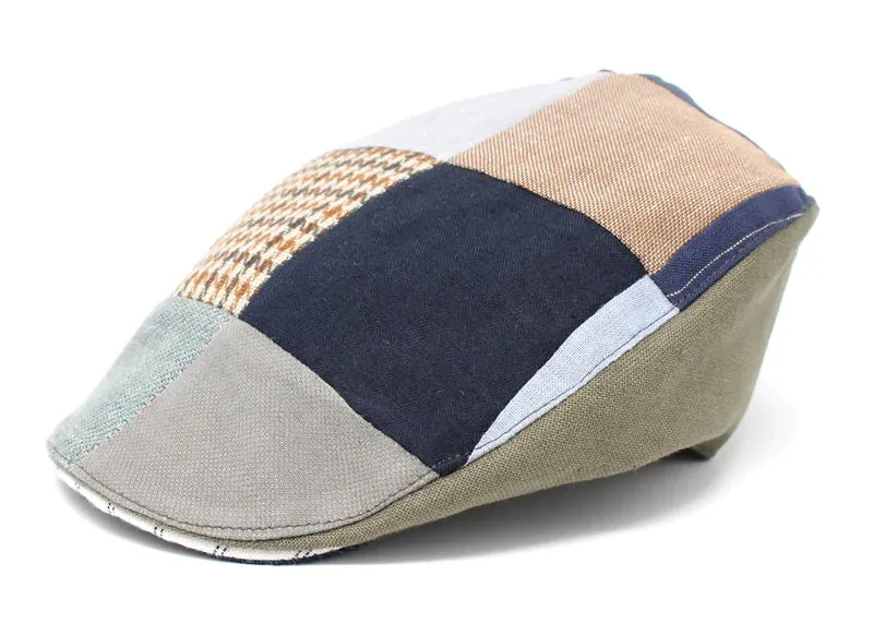 Linen Donegal Touring Cap - Patchwork