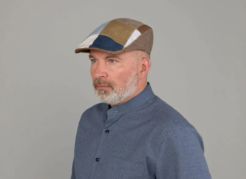 Linen Donegal Touring Cap - Patchwork