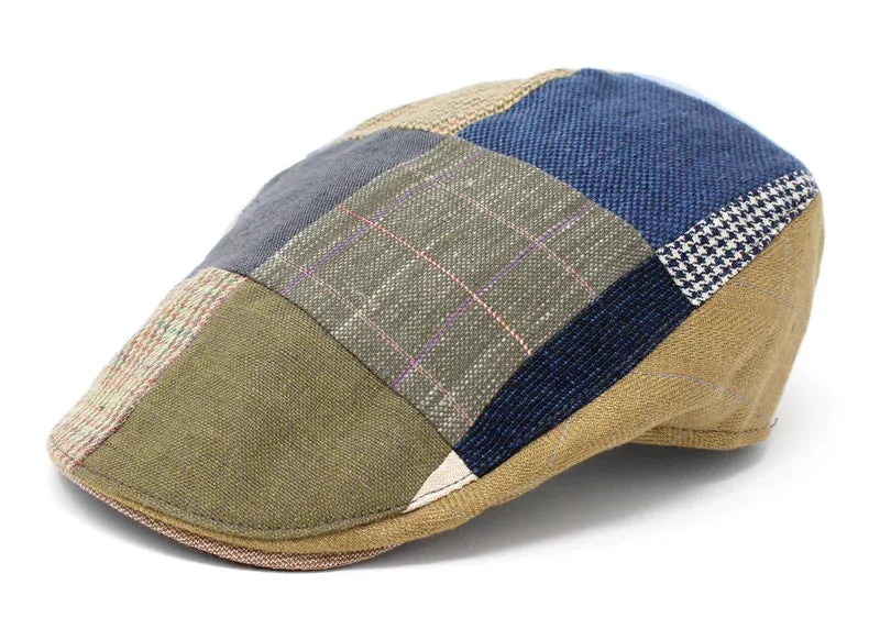 Linen Donegal Touring Cap - Patchwork