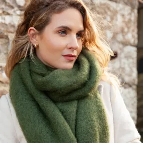 Liso Mohair Scarf Moss