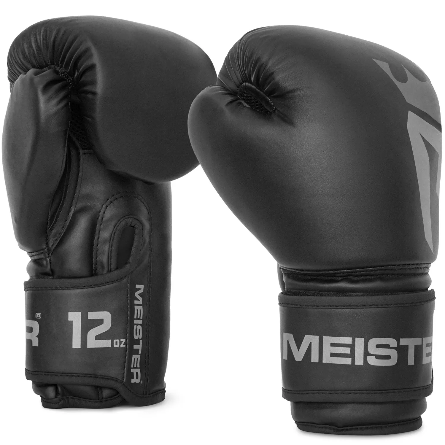 Meister 12oz [CRITICAL] Boxing Gloves - Matte Black