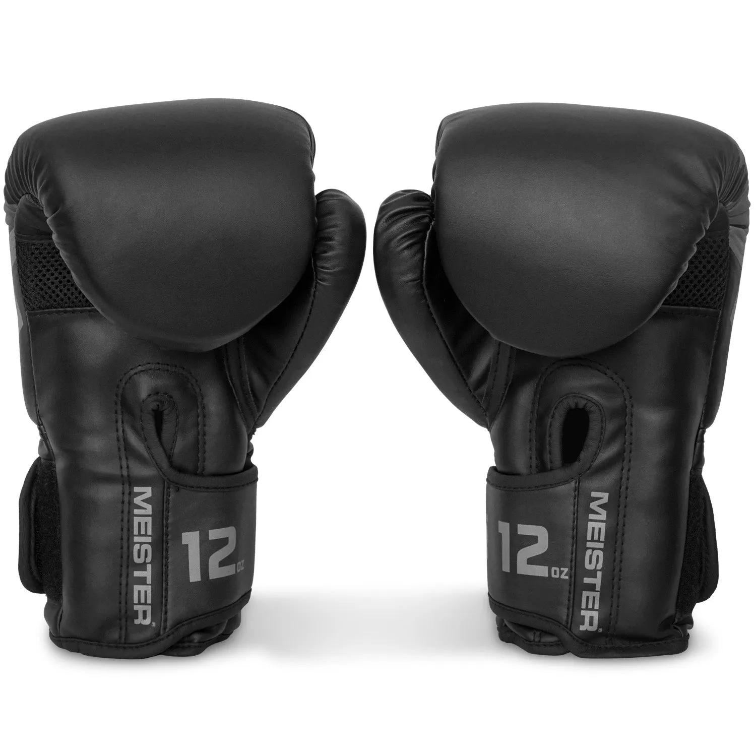 Meister 12oz [CRITICAL] Boxing Gloves - Matte Black