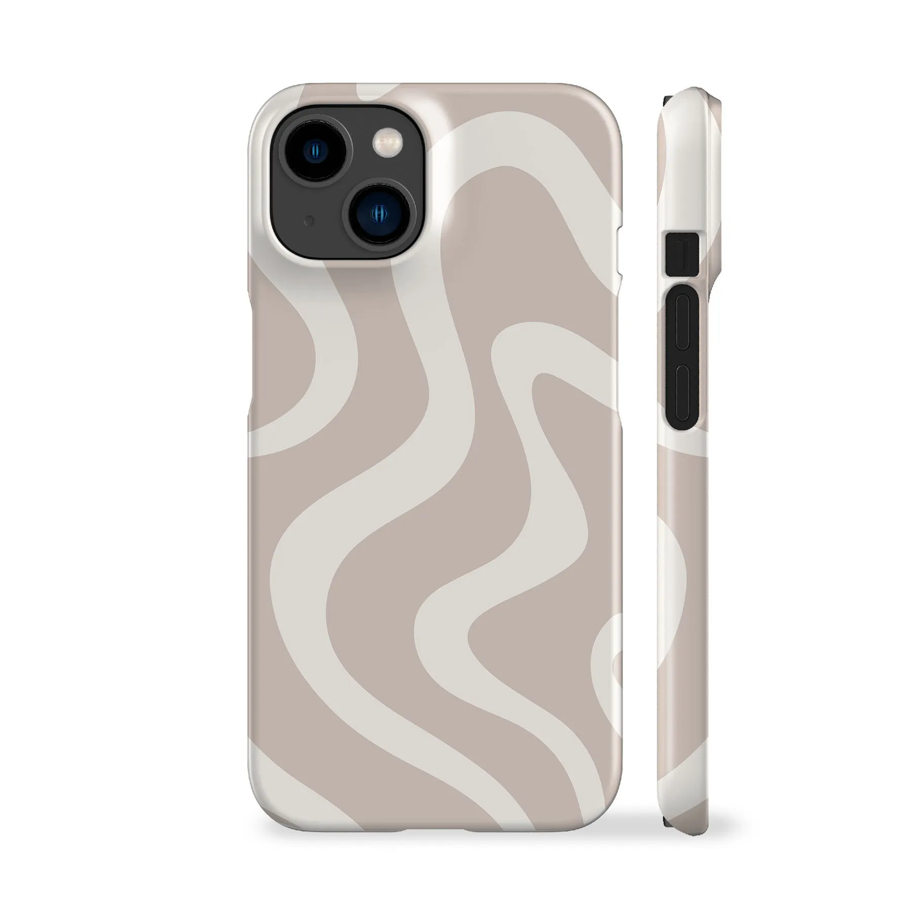 Minimal Wave Beige Phone Case