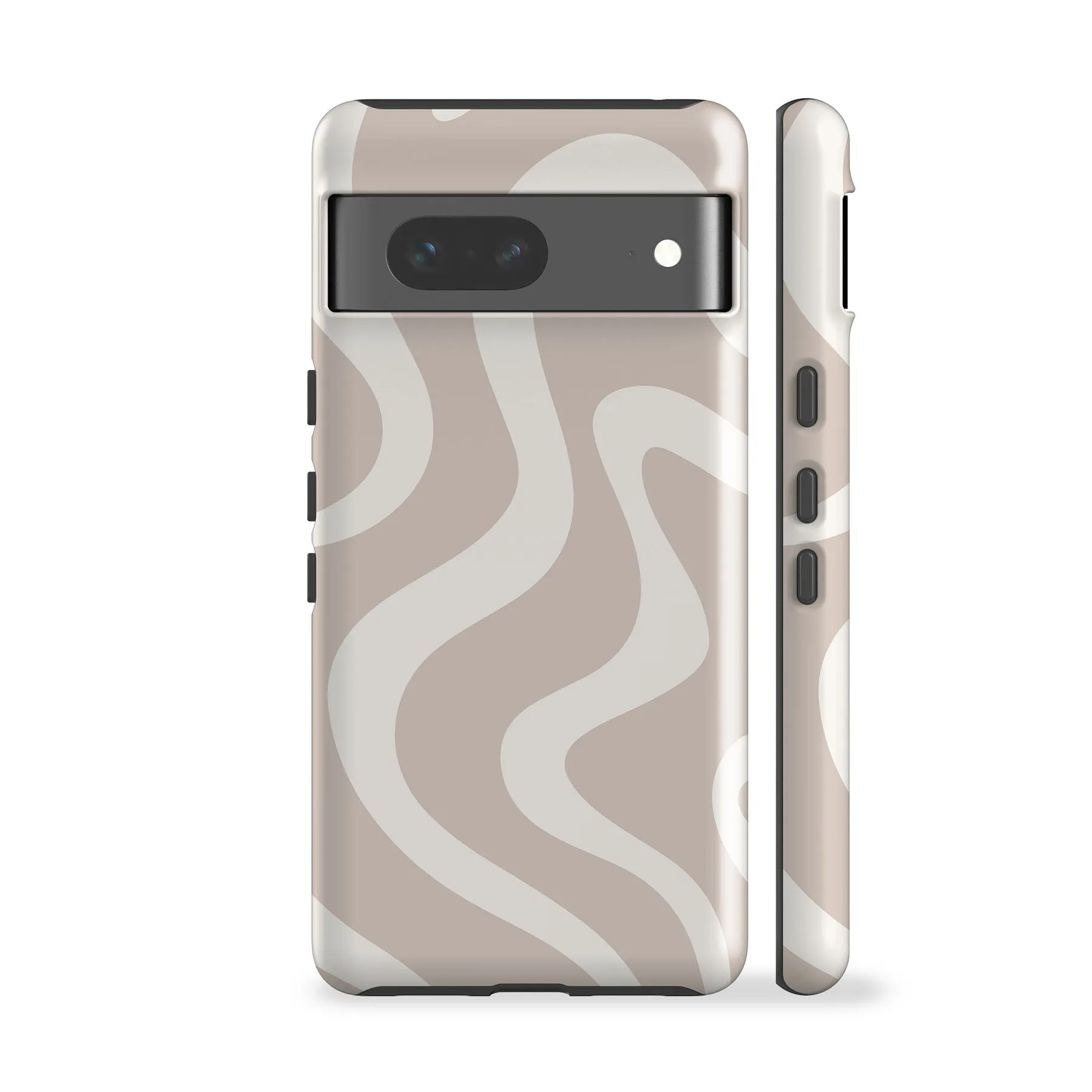 Minimal Wave Beige Phone Case