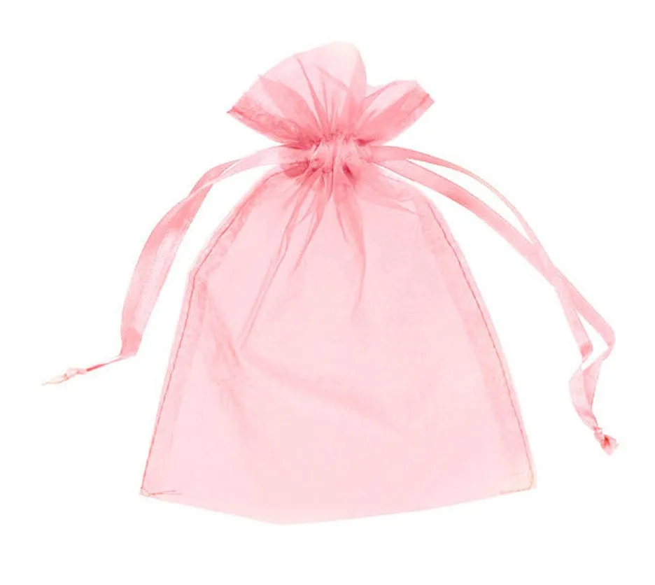 Organza Bags - Pale Pink - Small - 25 Pieces