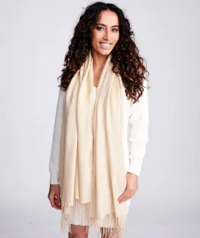 Pia Rossini Pashmina Scarf in Natural