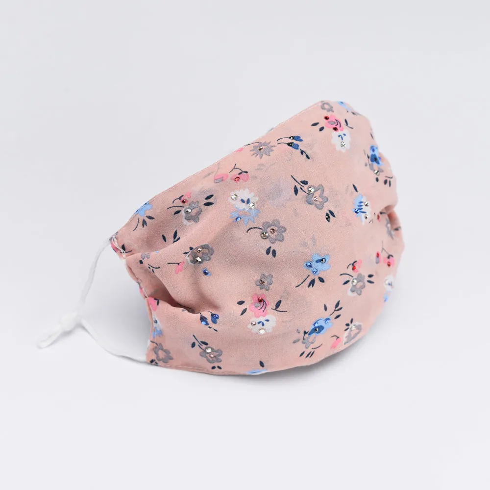 PINK FLOWERS MASK - MS106