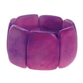 Polished Tagua Nut Bracelet in Berry Faire Collection