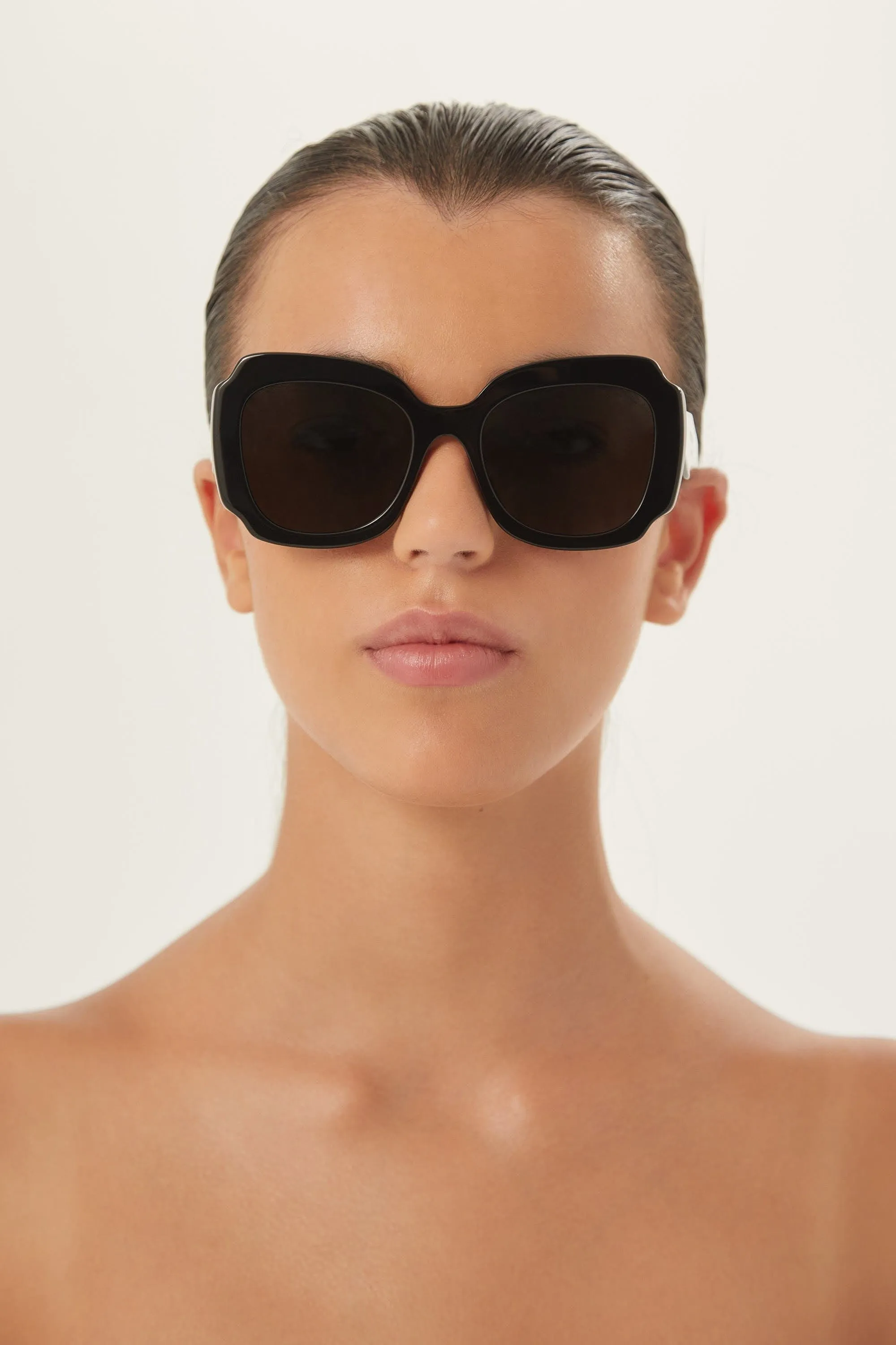 Prada butterfly black and white sunglasses