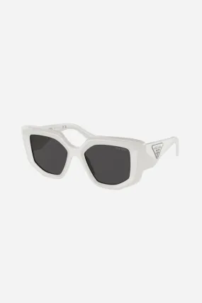 Prada PR14ZS white butterfly shape sunglasses