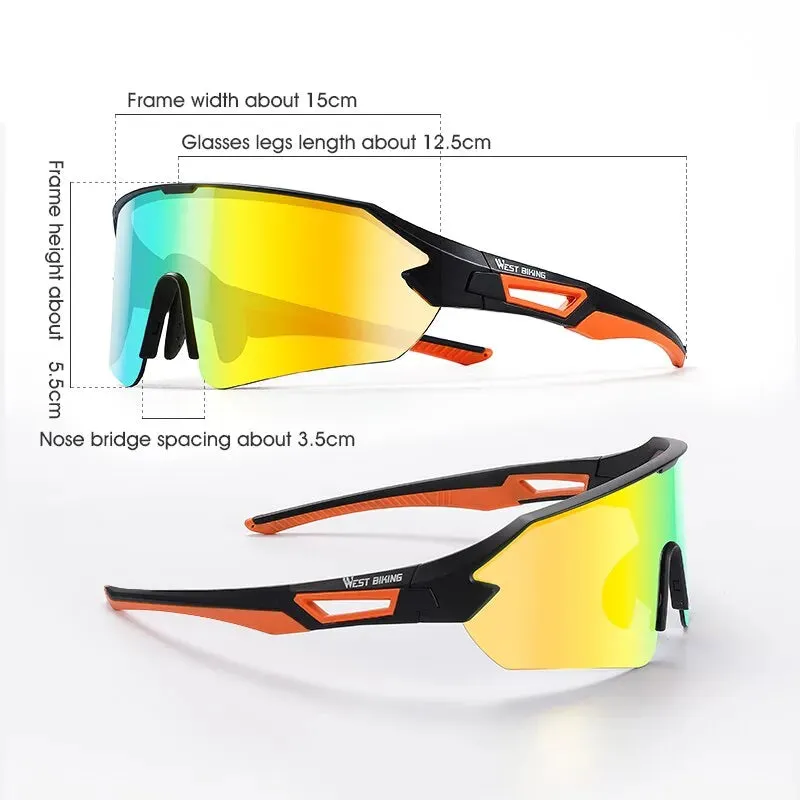 Professional Cycling Glasses MTB Road Eyewear Sport Sunglasses Men Women Windproof UV 400 Motorcycle Bicycle Goggles