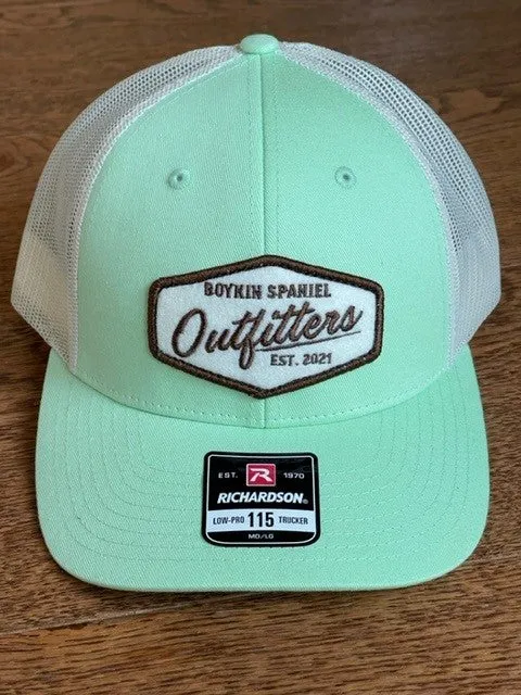 Richardson 115 Low Pro Trucker Hat Patina Green/Birch with Felt BSO Patch