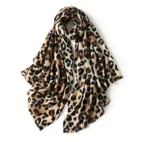 Scarf - Leopard - Classic Brown