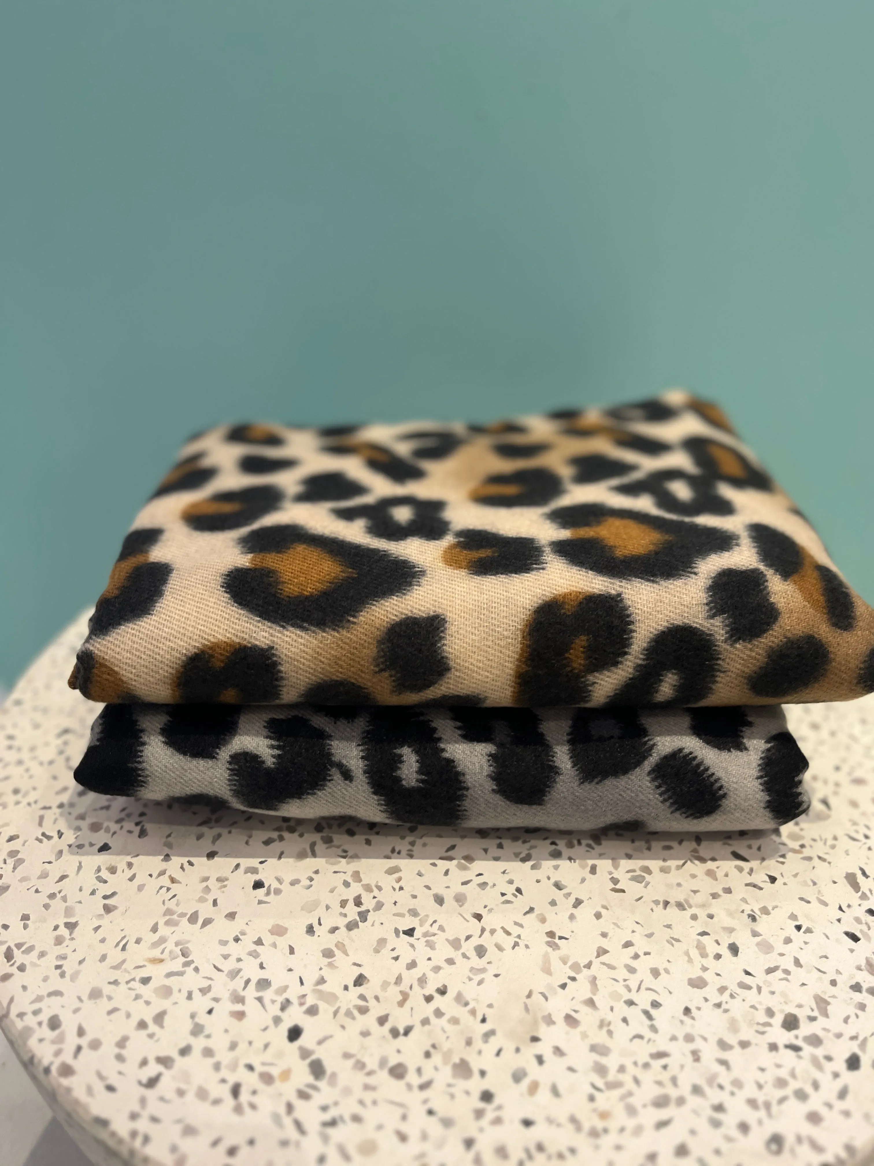 Scarf - Leopard - Classic Brown