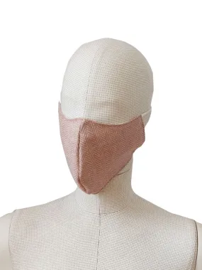 The Cotton® Tweed Face Cloth Mask- Dusky Pink